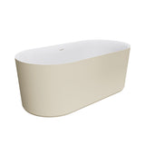 Empire Slim Freestanding Solid Surface Bath, 1700mm, Matt Khaki