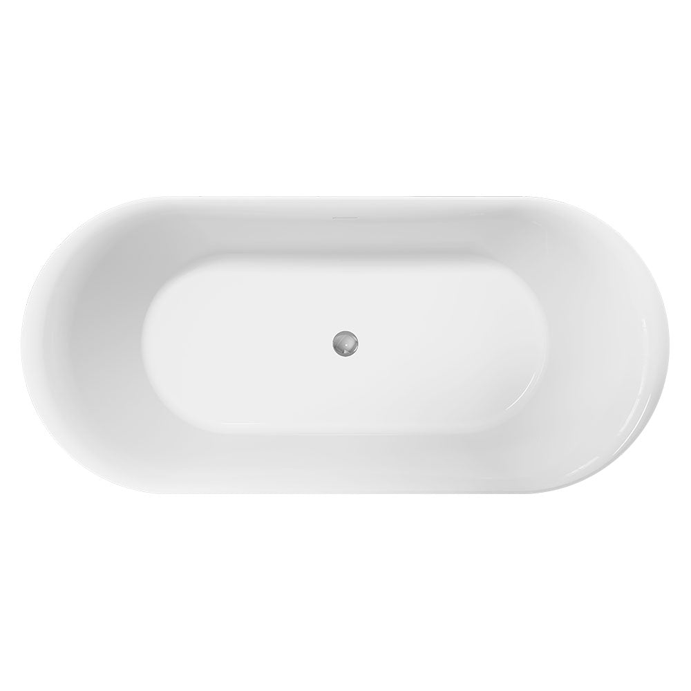 Empire Slim Freestanding Solid Surface Bath, 1700mm, Matt Khaki