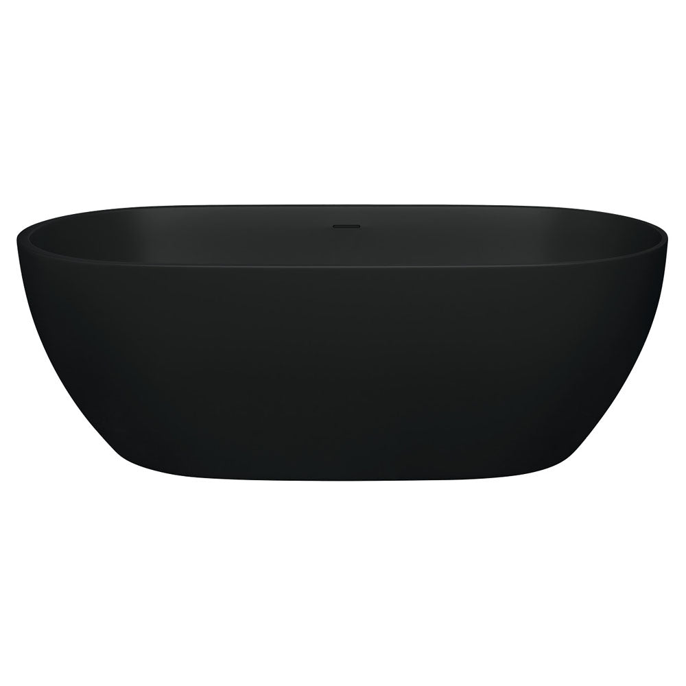 Luciana Solid Surface Bath, Matt Black, 1690mm