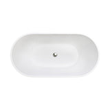 Nero Solid Surface Bath, 1400mm