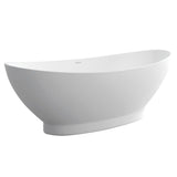 Antonia Solid Surface Bath, Matt white