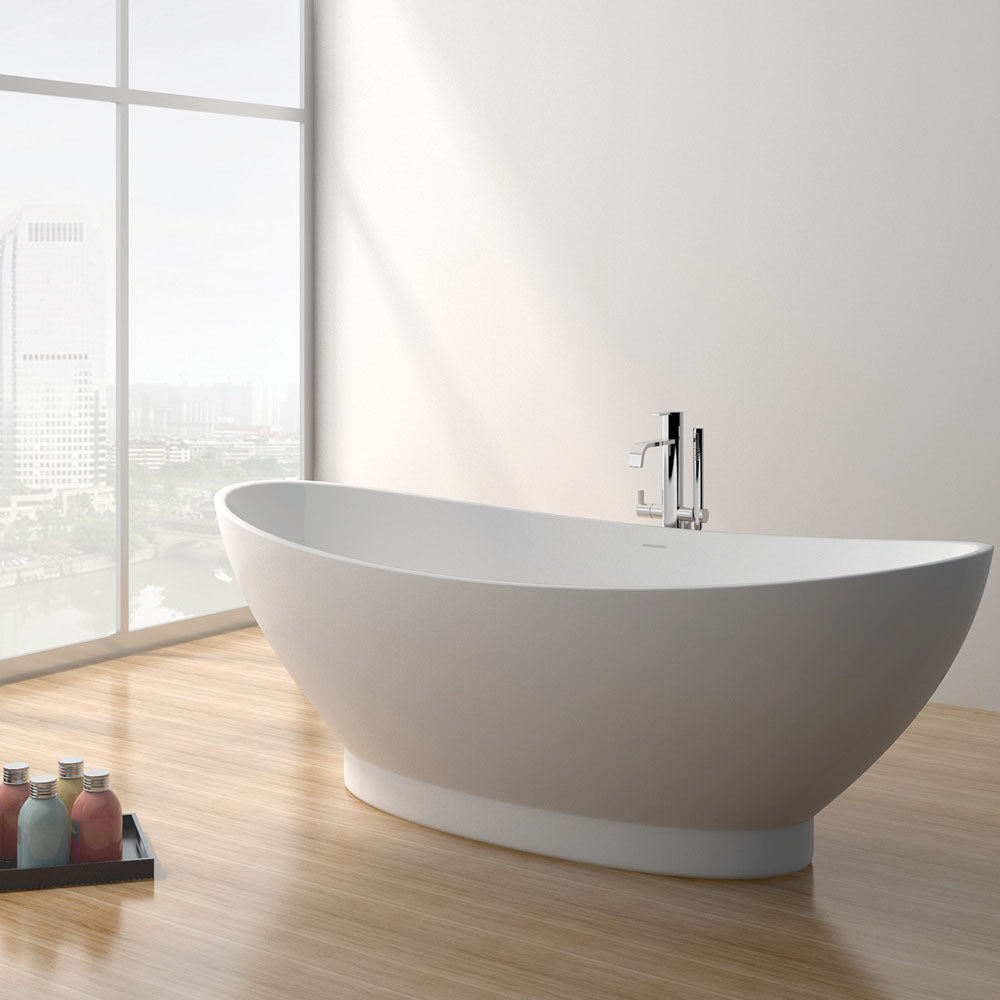 Antonia Solid Surface Bath, Matt white