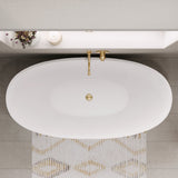Antonia Solid Surface Bath, Matt white