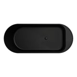 Minka Solid Surface Bath, 1700mm, Matt Black