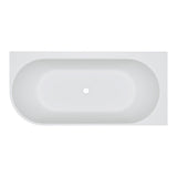 Matta Left-Hand Solid Surface Corner Bath, 1750mm