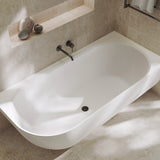 Matta Left-Hand Solid Surface Corner Bath, 1750mm