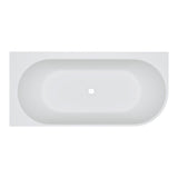 Matta Right-Hand Solid Surface Corner Bath, 1750mm
