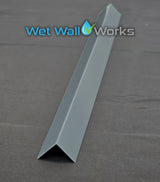 External Square Corner Trim - Grey - for Wet Wall Panels - 2400mm (h)