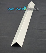 External Square Corner Trim - White - for Wet Wall Panels - 2400mm (h)