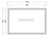 Miami Classic Mirror 1050mm