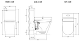 Zumi Zero Rimless Whirlpool Flushing Smart Bidet Toilet Suite