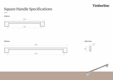 Square 352mm Chrome Handle