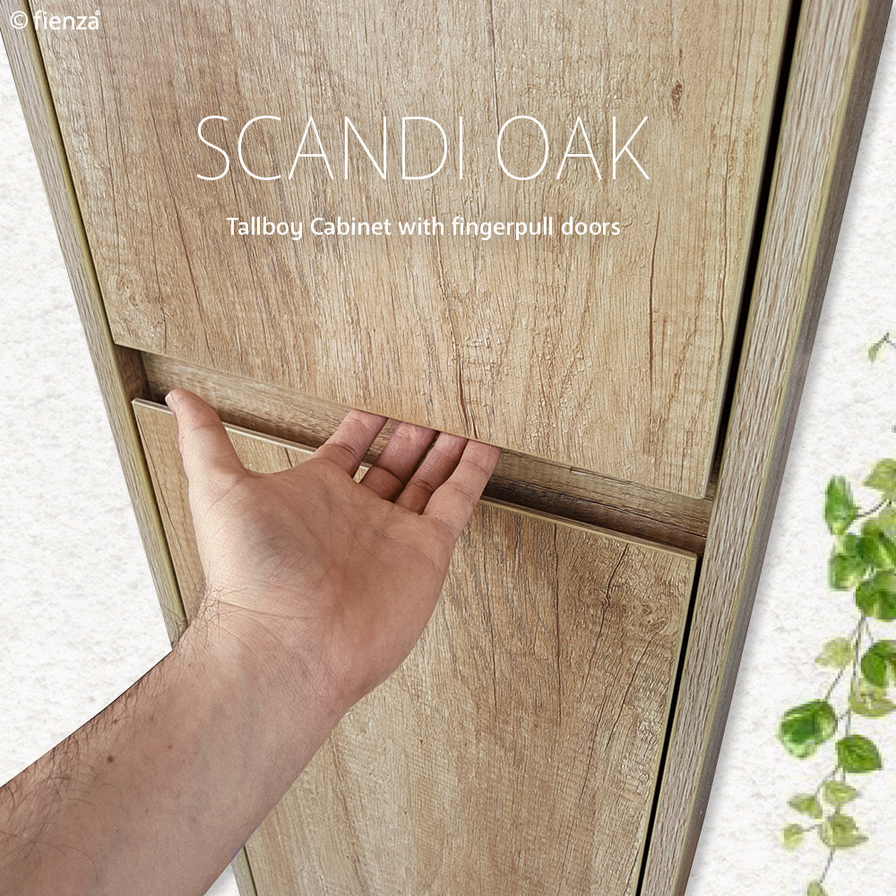 Edge Scandi Oak Wall-Hung Tallboy