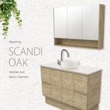Edge Scandi Oak Tallboy On Kickboard