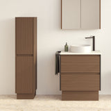 Edge Walnut Tallboy on Kick