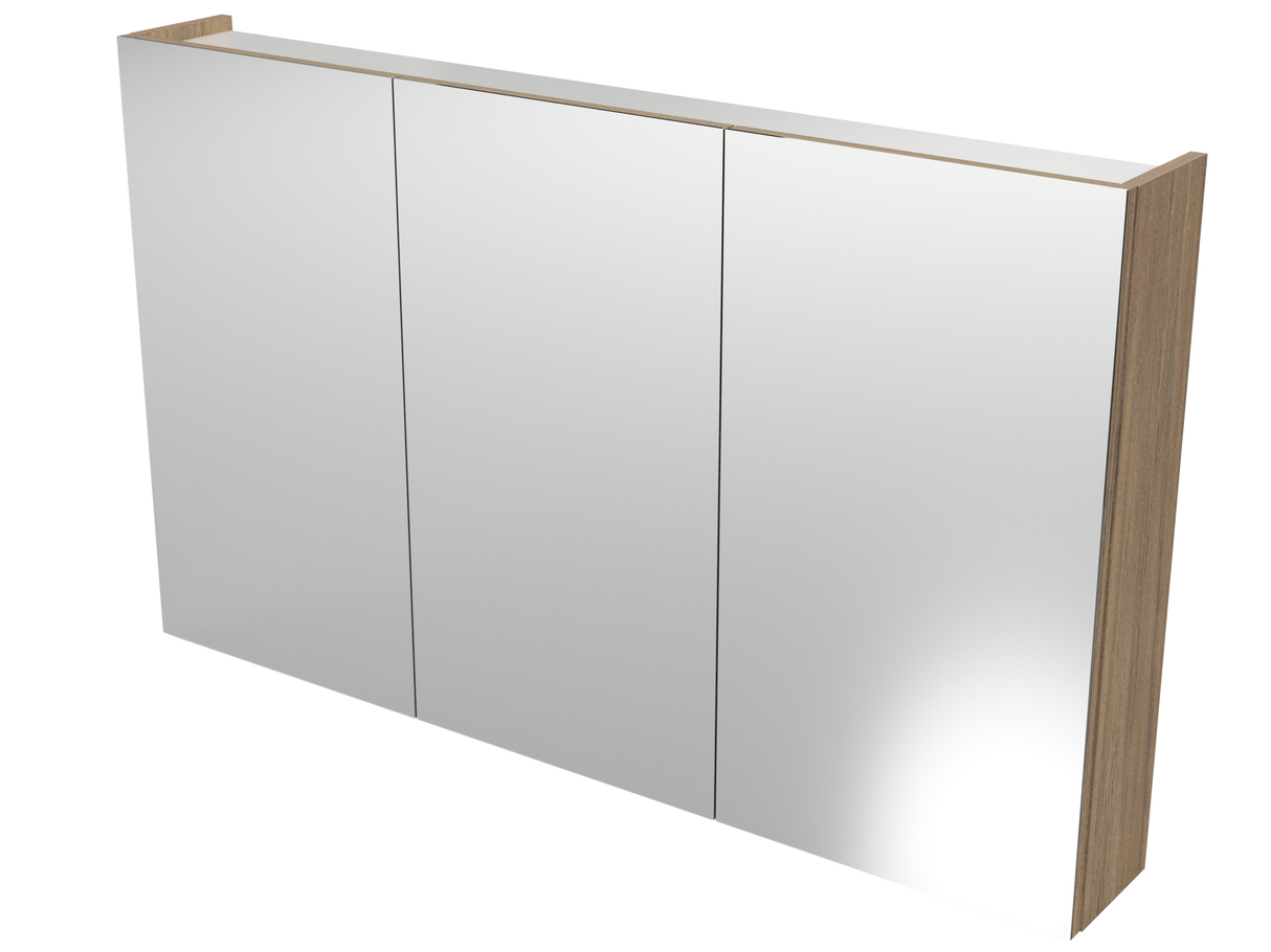 Tennessee Mirror Cabinet 1200mm Three Door Gold Collection (TEN-SC-1200-3-G)