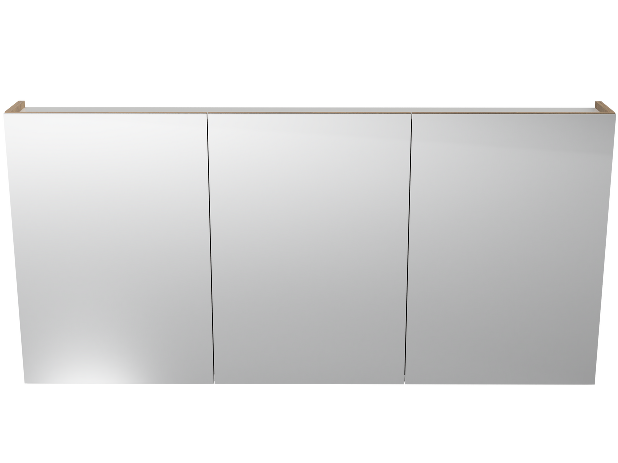 Tennessee Mirror Cabinet 1500mm Three Door Platinum Collection (TEN-SC-1500-3-P)