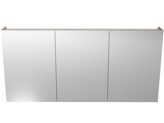 Tennessee Mirror Cabinet 1500mm Three Door Platinum Collection (TEN-SC-1500-3-P)