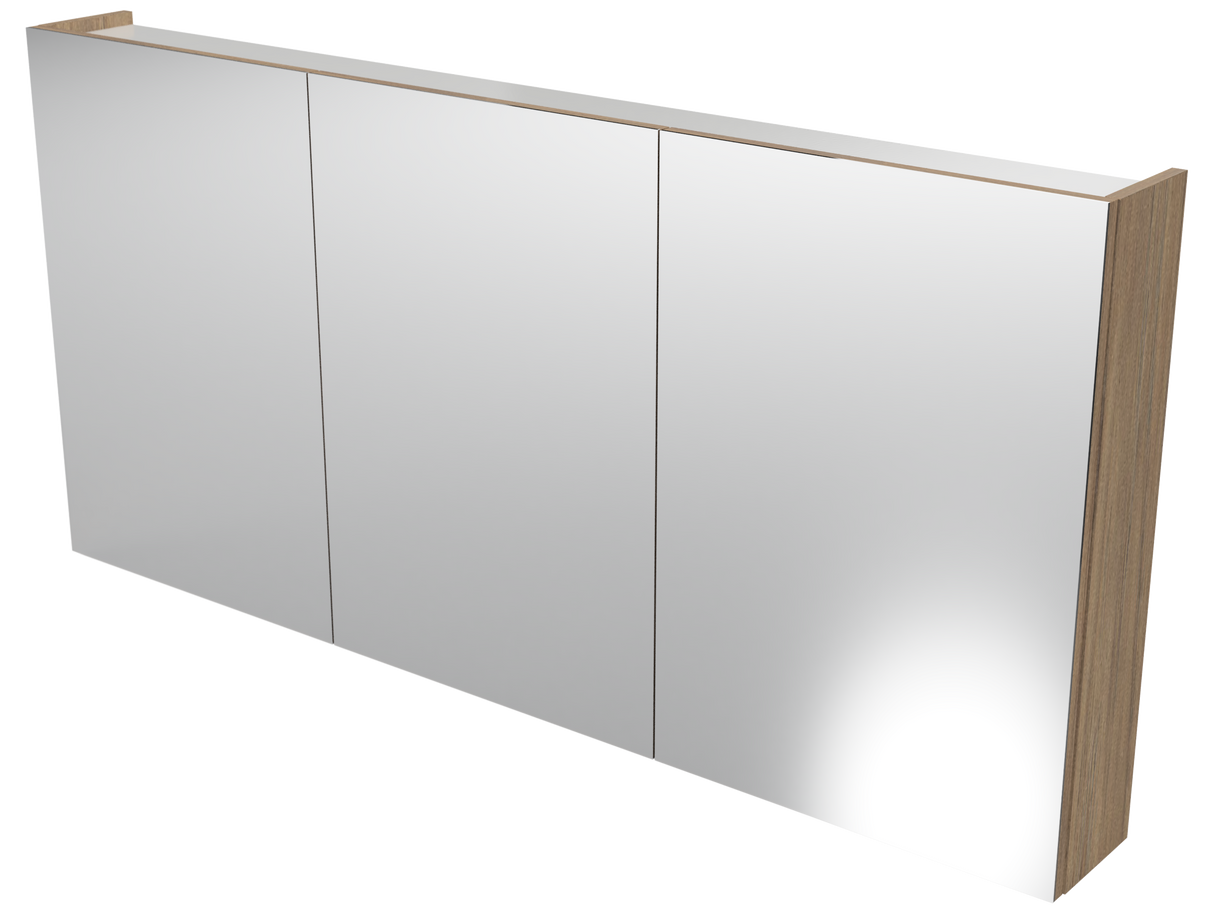 Tennessee Mirror Cabinet 1500mm Three Door Platinum Collection (TEN-SC-1500-3-P)