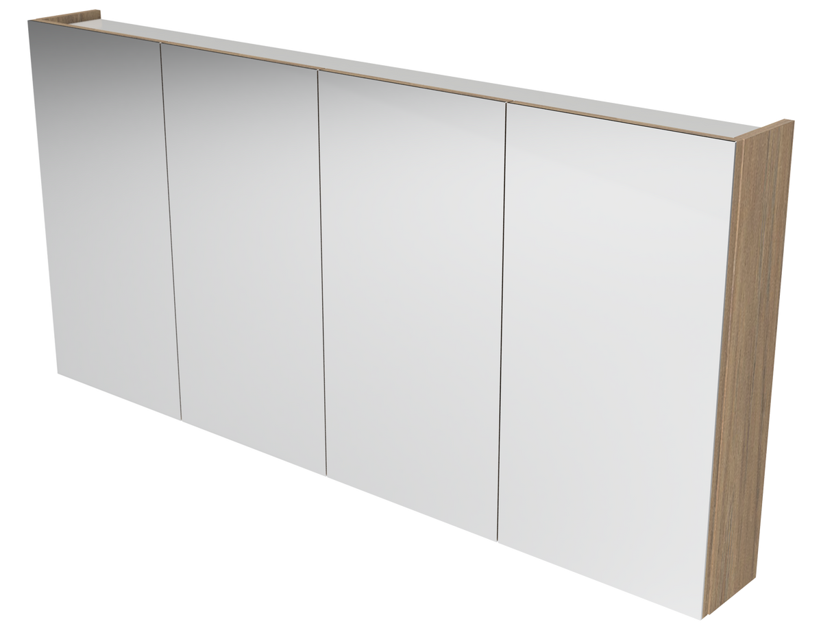 Tennessee Mirror Cabinet 1500mm Four Door Gold Collection (TEN-SC-1500-4-G)