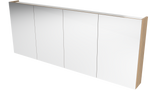 Tennessee Mirror Cabinet 1800mm Four Door Platinum Collection (TEN-SC-1800-4-P)