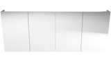 Tennessee Mirror Cabinet 1800mm Four Door Platinum Collection (TEN-SC-1800-4-P)