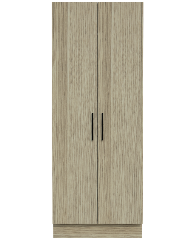 Modular Laundry Cabinet 800mm Tall Broom Unit 2 Doors With Divider (TLL-LC-800-BR)