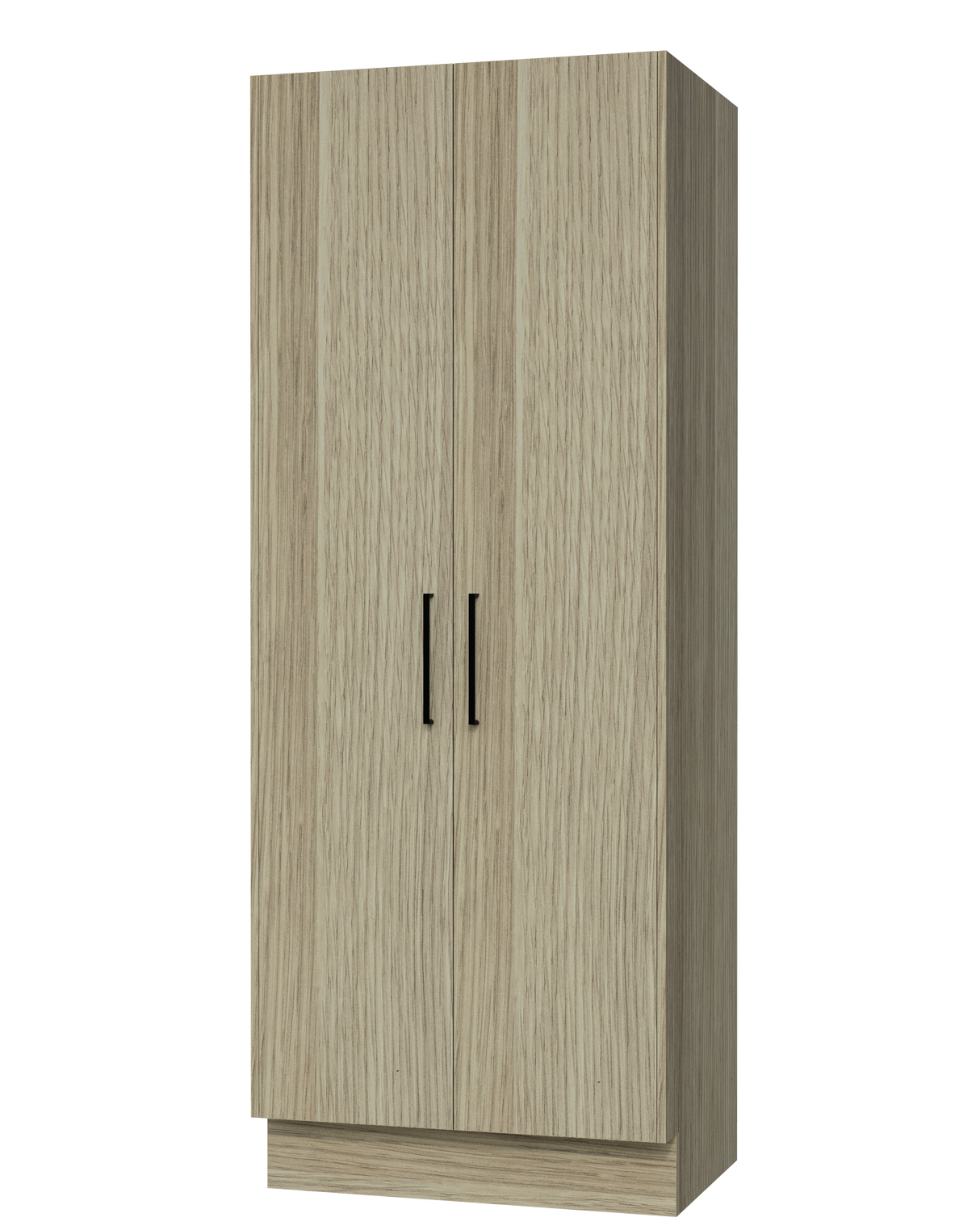 Modular Laundry Cabinet 800mm Tall Broom Unit 2 Doors With Divider (TLL-LC-800-BR)