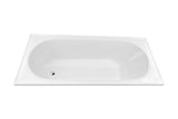 Turin 1665 Inset Bath - White