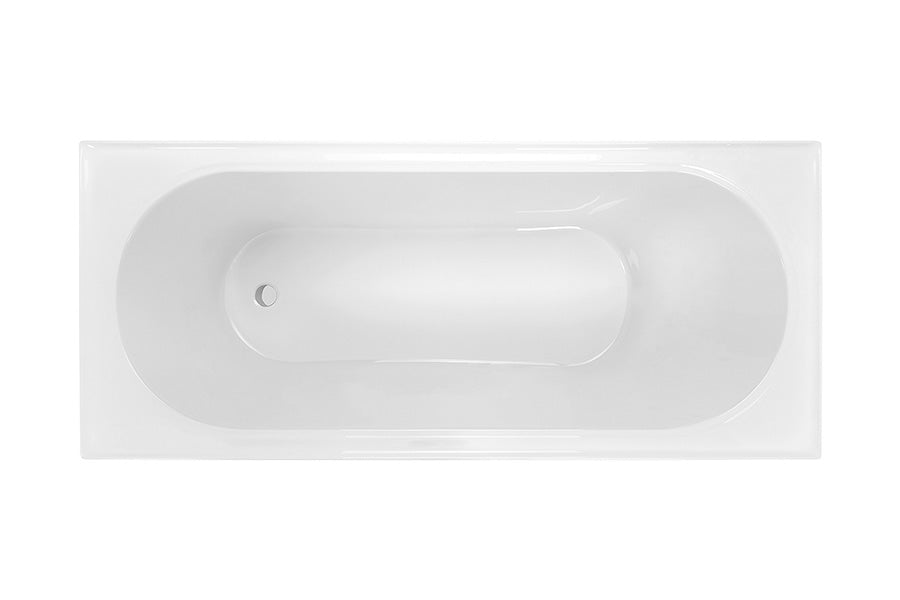 Turin 1800 Inset Bath - White