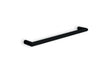 Thermorail Round Single Rail 632x32x100mm 18Watts - Matt Black - Includes Transformer
