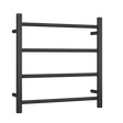 Thermorail Straight/Round 12Volt 550x550x122mm 70Watts 4 Bars - Matt Black