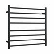 Thermorail Straight/Round 750x700x122mm 132Watts 8 Bars - Matt Black