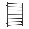 Thermorail Straight/Round 600x800x122mm 100Watts 7 Bars - Matt Black
