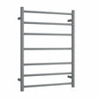 Thermorail Straight/Round 600x800x122mm 80Watts 7 Bars - Gun Metal