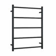 Thermorail Non-Heated Straight/Round Ladder 630x800x122mm 5 Bars - Matt Black