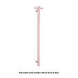 Thermorail Straight/Round 12Volt Vertical Bar 900x142x100mm 26Watts With Optional Hook - Dusty Pink