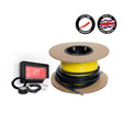 Thermowire Undertile Heating Cable - 2.5-3.4m² 33lm 450Watts Kit Including Black 5246 Dual Thermostat