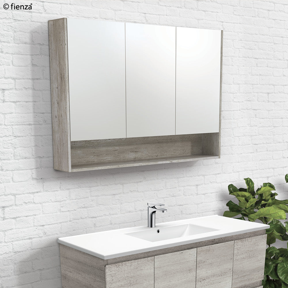 1200 Mirror Cabinet with Display Shelf, Industrial