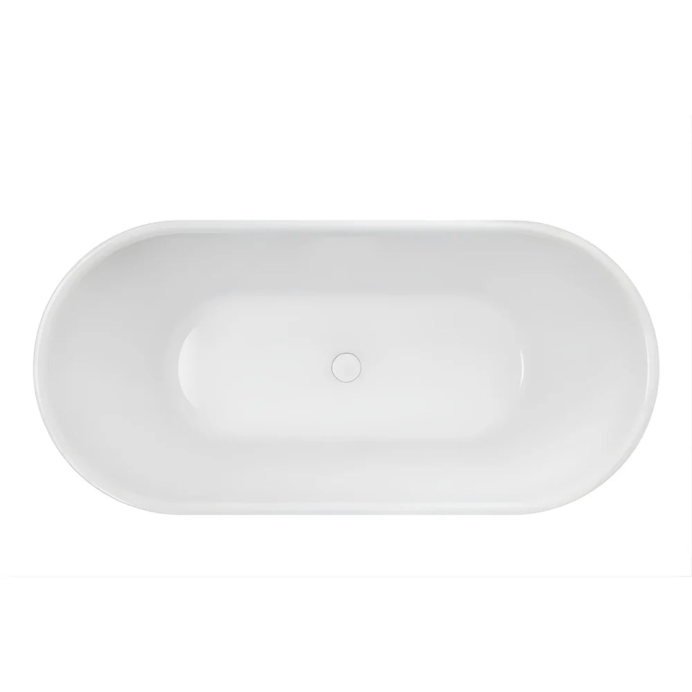 Valentina 1500 Oval Freestanding Bath - Gloss White