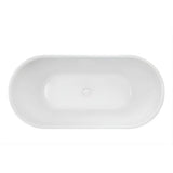 Valentina 1500 Oval Freestanding Bath - Gloss White