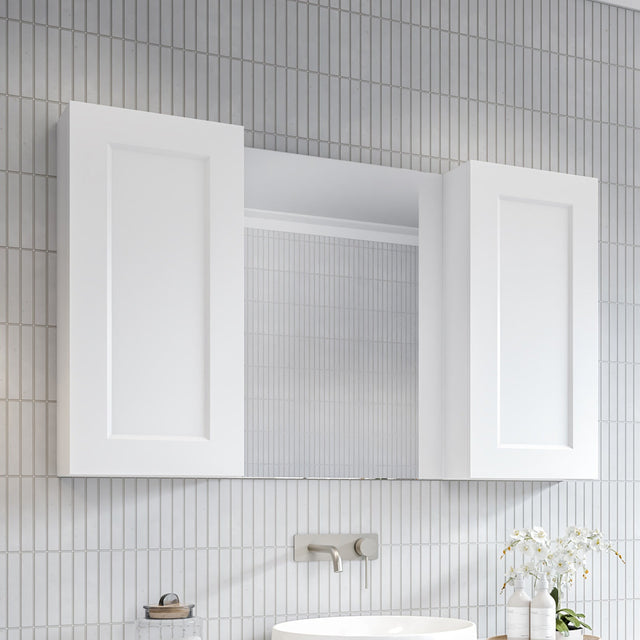 Victoria Mirror Cabinet 1200mm Single Mirror Platinum Collection (VIC-SC-1200-S-P)