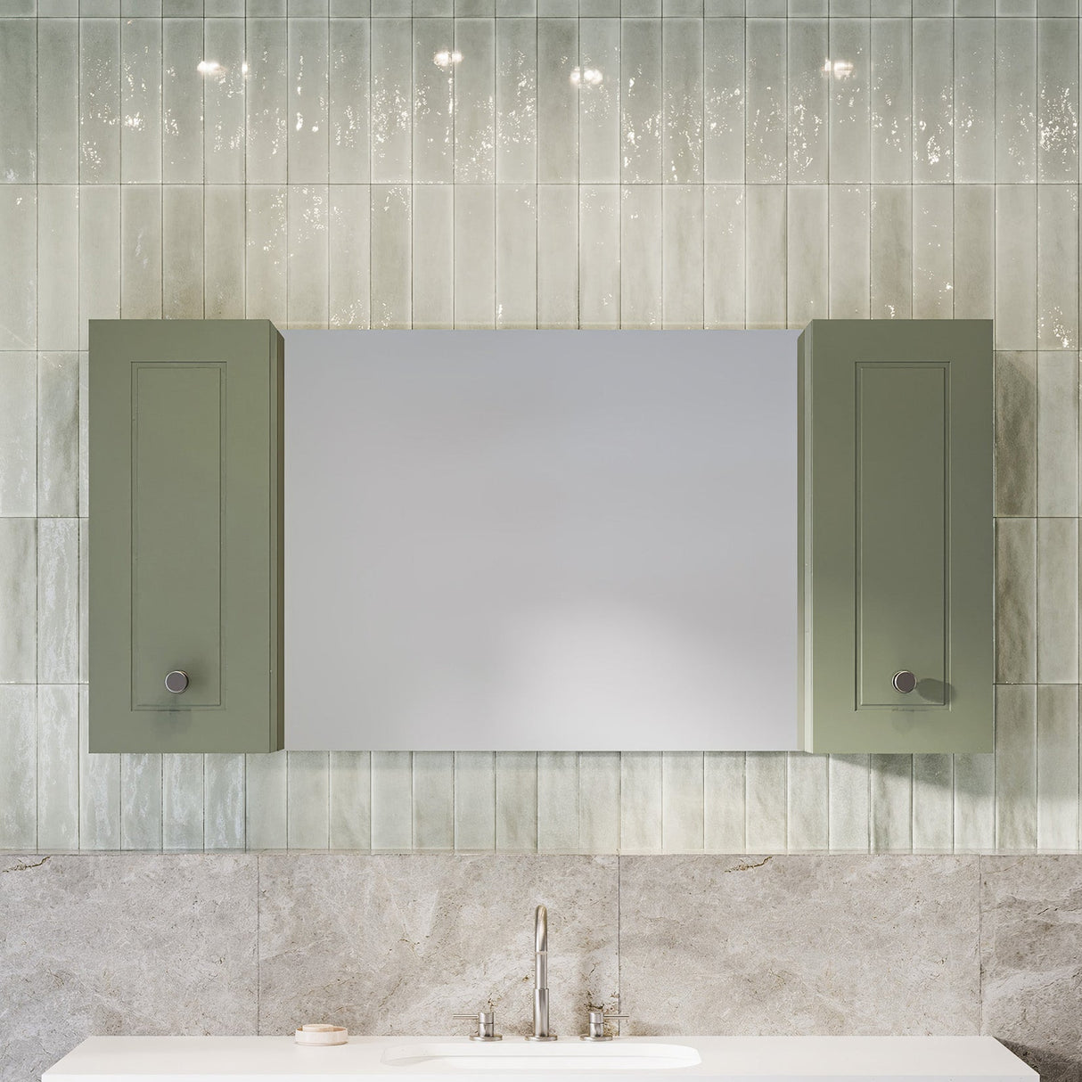 Victoria Mirror Cabinet 1500mm Single Mirror Gold Collection (VIC-SC-1500-S-G)