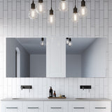 Victoria Mirror Cabinet 1800mm Double Mirror Platinum Collection (VIC-SC-1800-D-P)