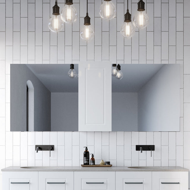 Victoria Mirror Cabinet 1800mm Double Mirror Platinum Collection (VIC-SC-1800-D-P)