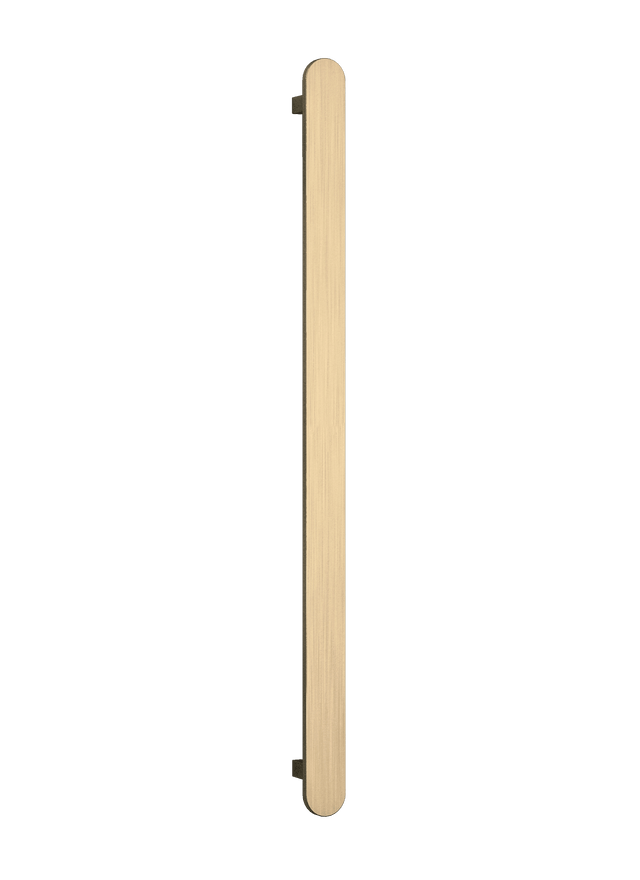 Thermorail Flat/Pill 12Volt Vertical Bar 900x50x50mm 20Watts - Brushed Brass