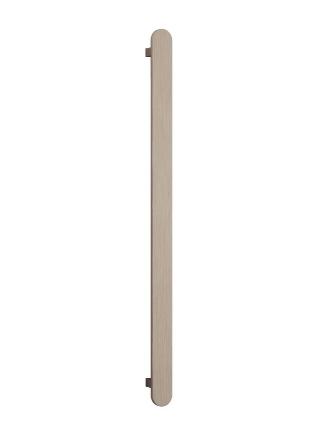 Thermorail Flat/Pill 12Volt Vertical Bar 900x50x50mm 20Watts - Brushed Nickel