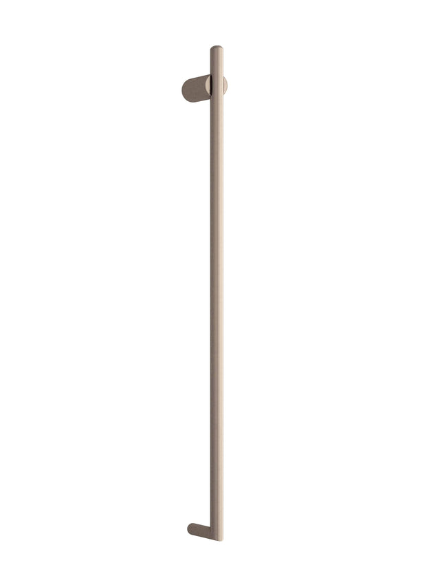Thermorail Thin/Round 240Volt Vertical Bar 900x45x80mm 15Watt - Brushed Nickel