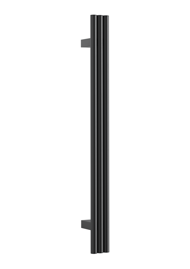 Thermorail Round/Triple Tube 12Volt Vertical Bar 900x75x100mm 39Watts - Matt Black