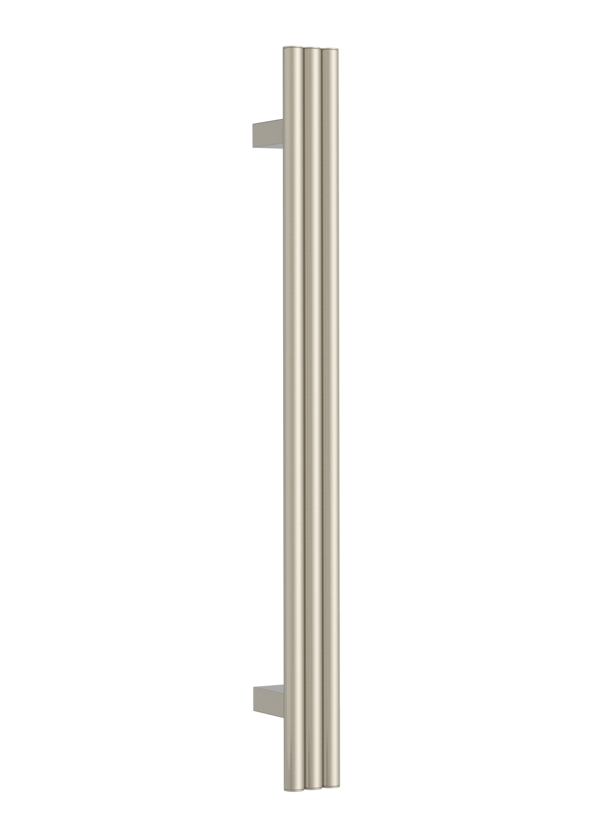 Thermorail Round/Triple Tube 12Volt Vertical Bar 900x75x100mm 27Watts - Brushed Nickel